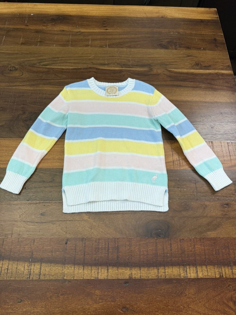 The Beaufort Bonnet Company Cissy Sweater in Siesta Key Stripe size 3T NWOT